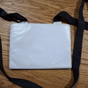Jil Sander White Crossbody Bag with Black Strap